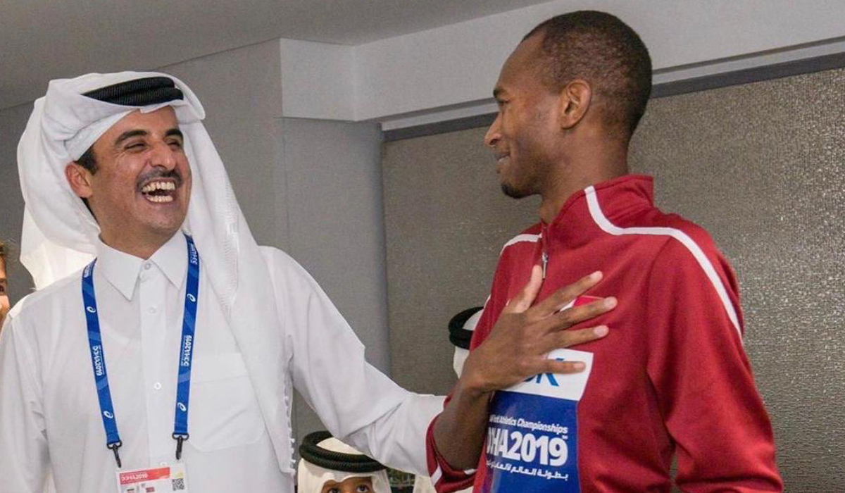 Qatar's Amir Congratulates Olympic Gold Medalist Mutaz Barshim